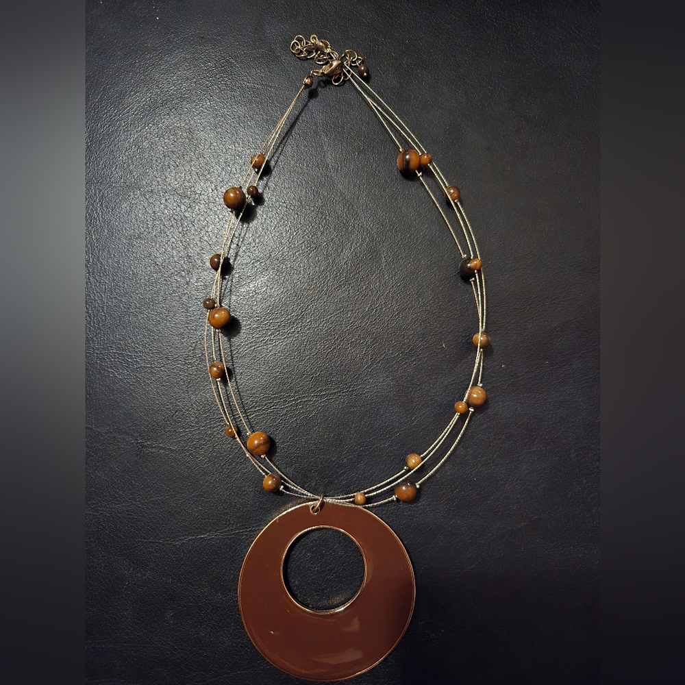 Brown Beaded Necklace